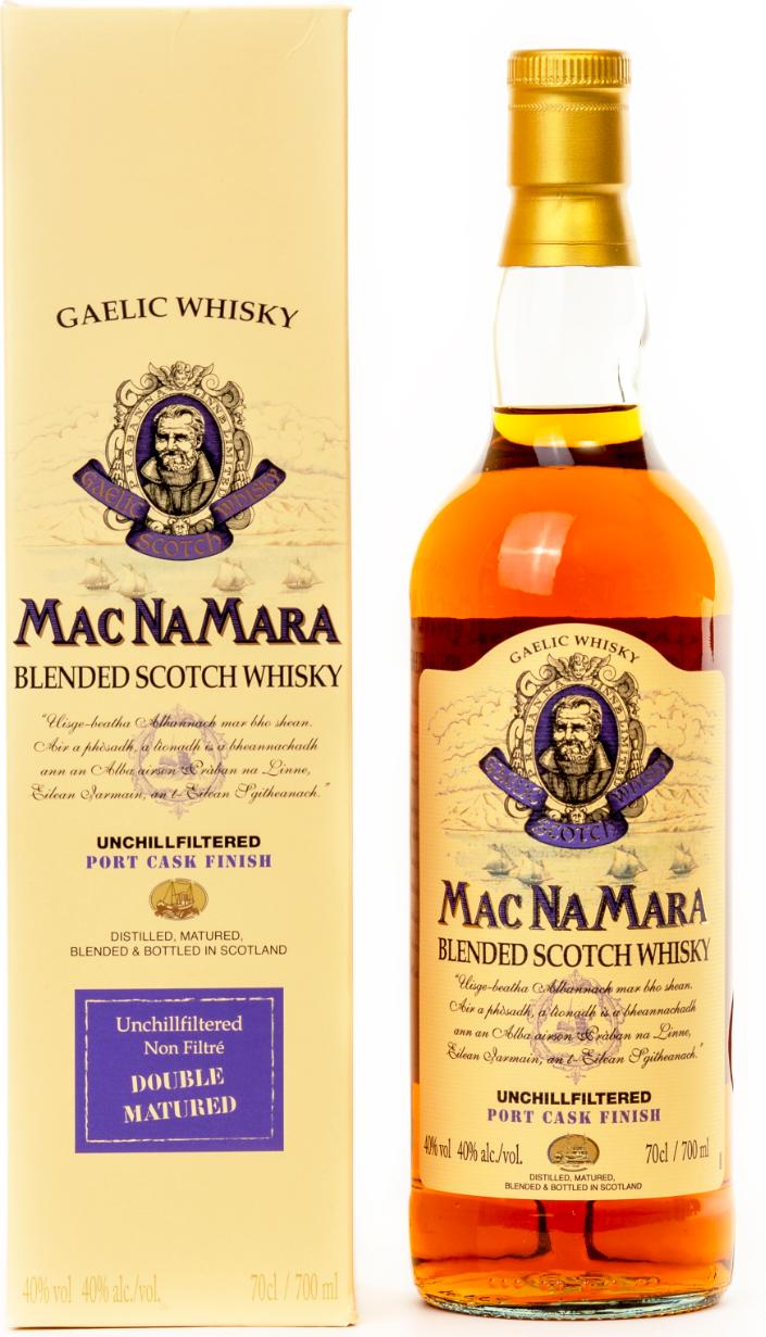 Gaelic Whisky MACNAMARA Port Cask Finish Blended Scotch Whisky 40% Vol. 0,7l in Giftbox