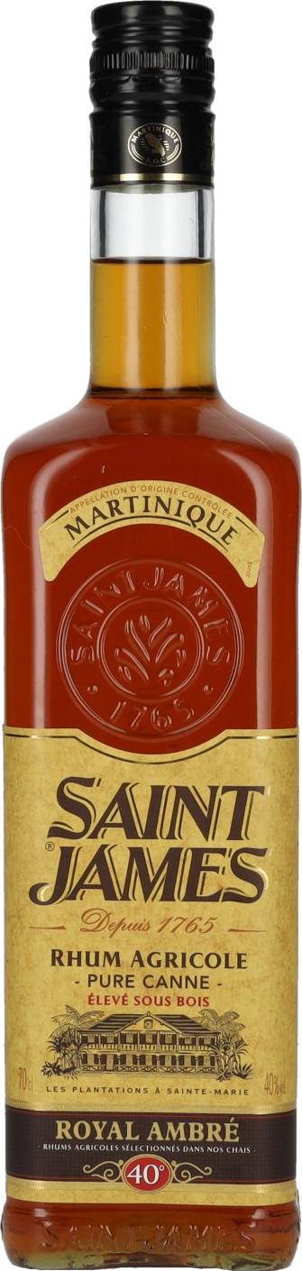 Saint James RHUM AMBRÉ AGRICOLE 40% Vol. 0,7l