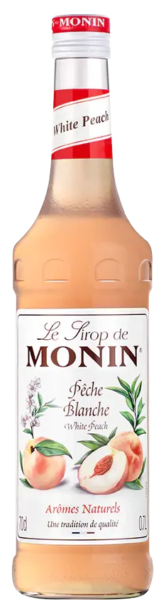 Le Sirop de MONIN WHITE PEACH / PECHE BLANCHE 0,7l
