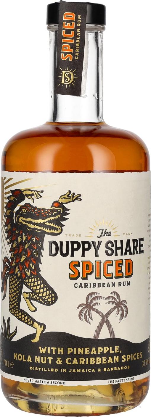 The Duppy Share Spiced Caribbean Rum 37,5% Vol. 0,7l