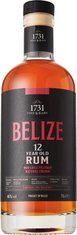 1731 BELIZE 12 Years Old Single Origin Rum 46% Vol. 0,7l