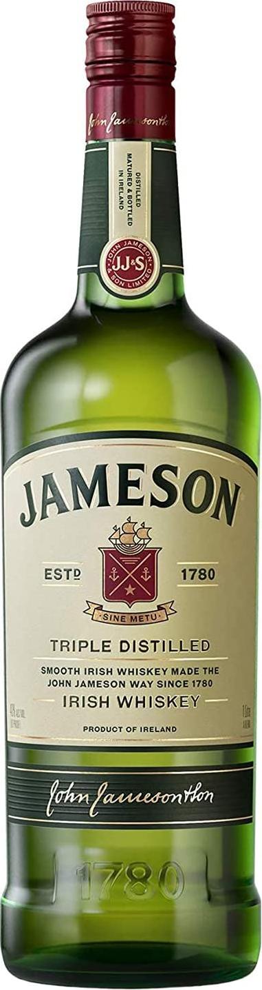 Jameson Triple Distilled Irish Whiskey 40% Vol. 1l
