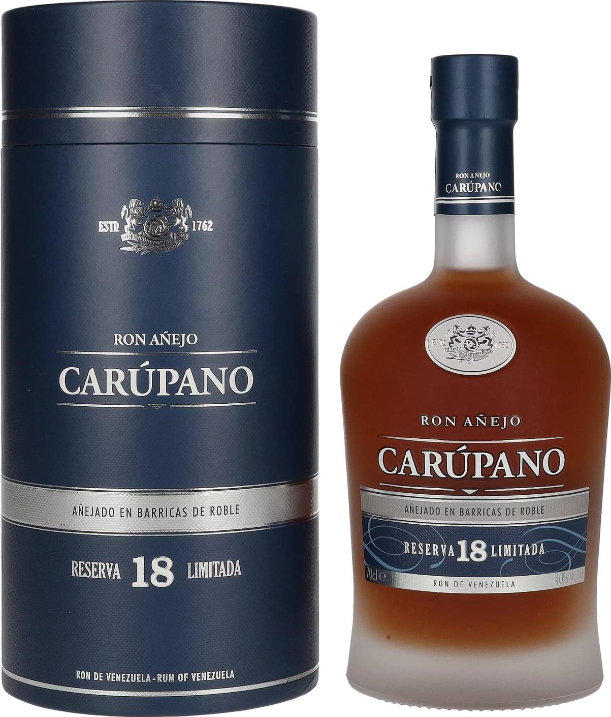 Carúpano Reserva 18 Limitada 40% Vol. 0,7l in Giftbox