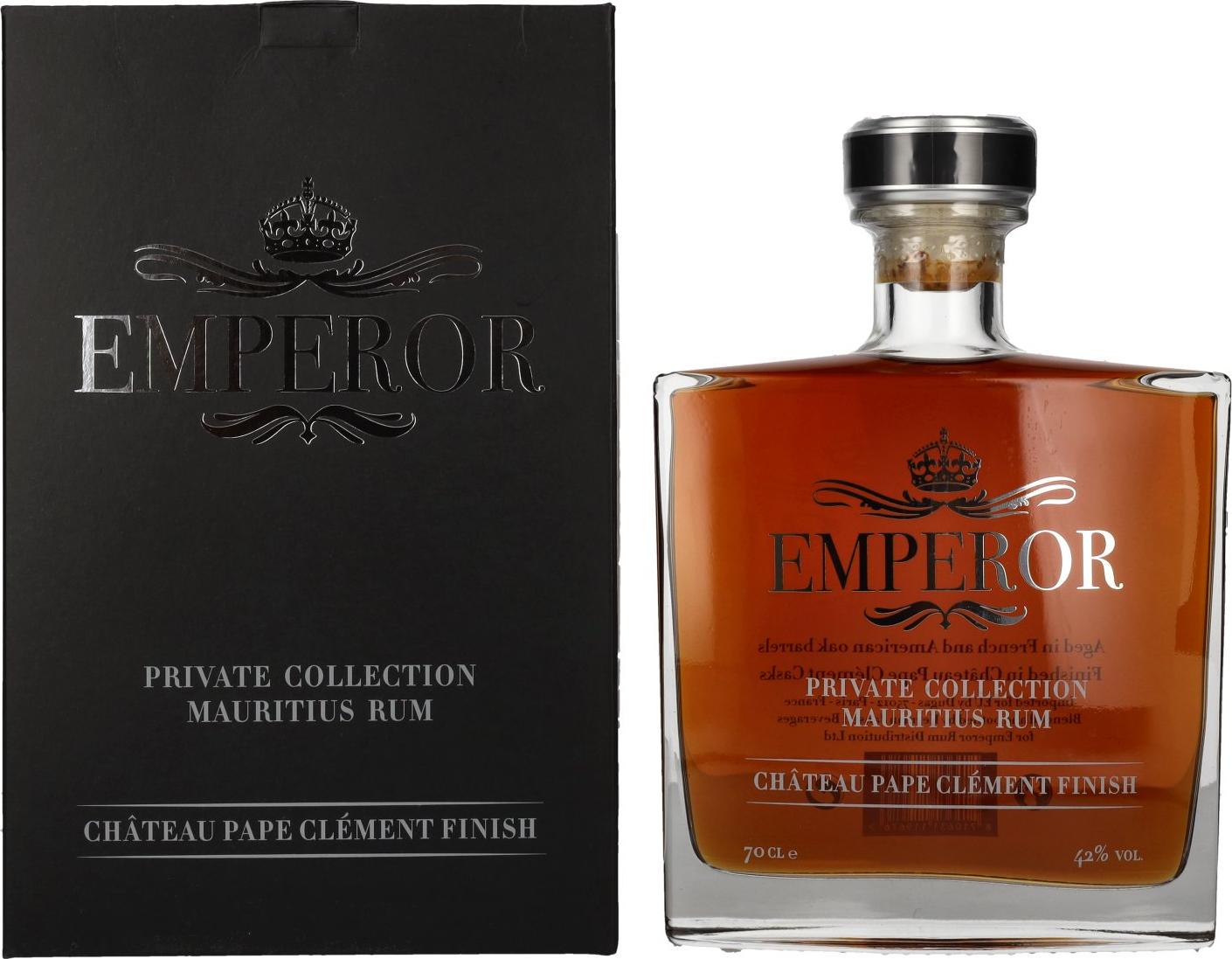 Emperor Rum Emperor Mauritian Rum PRIVATE COLLECTION Château Pape Clément Finish 42% Vol. 0,7l in Giftbox