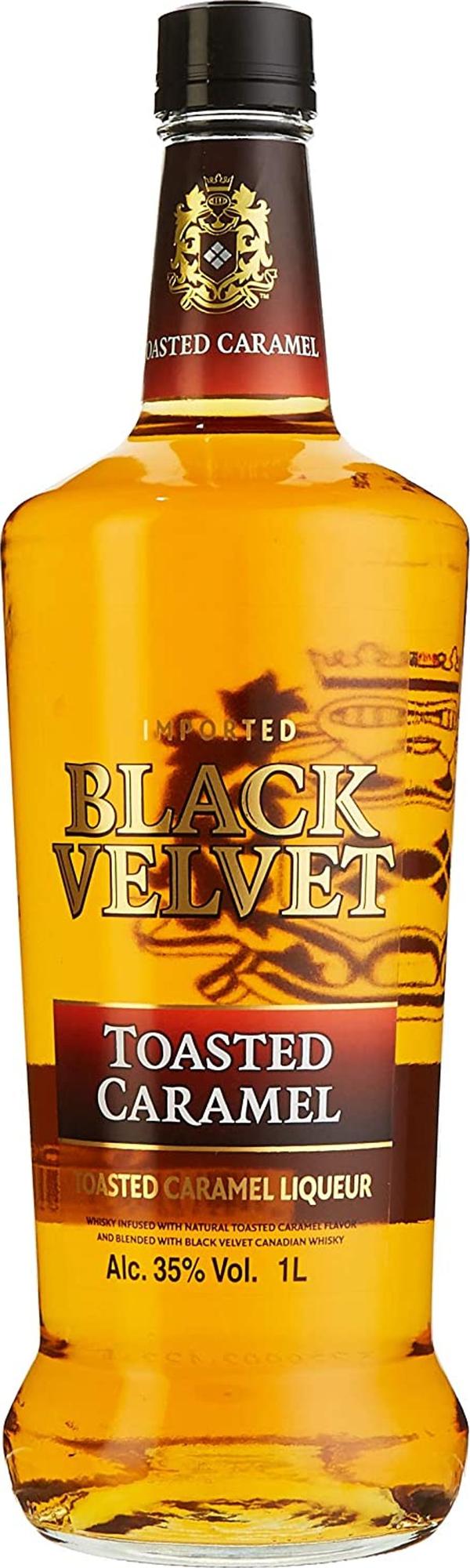Black Velvet TOASTED CARAMEL Flavored Whisky 35% Vol. 1l