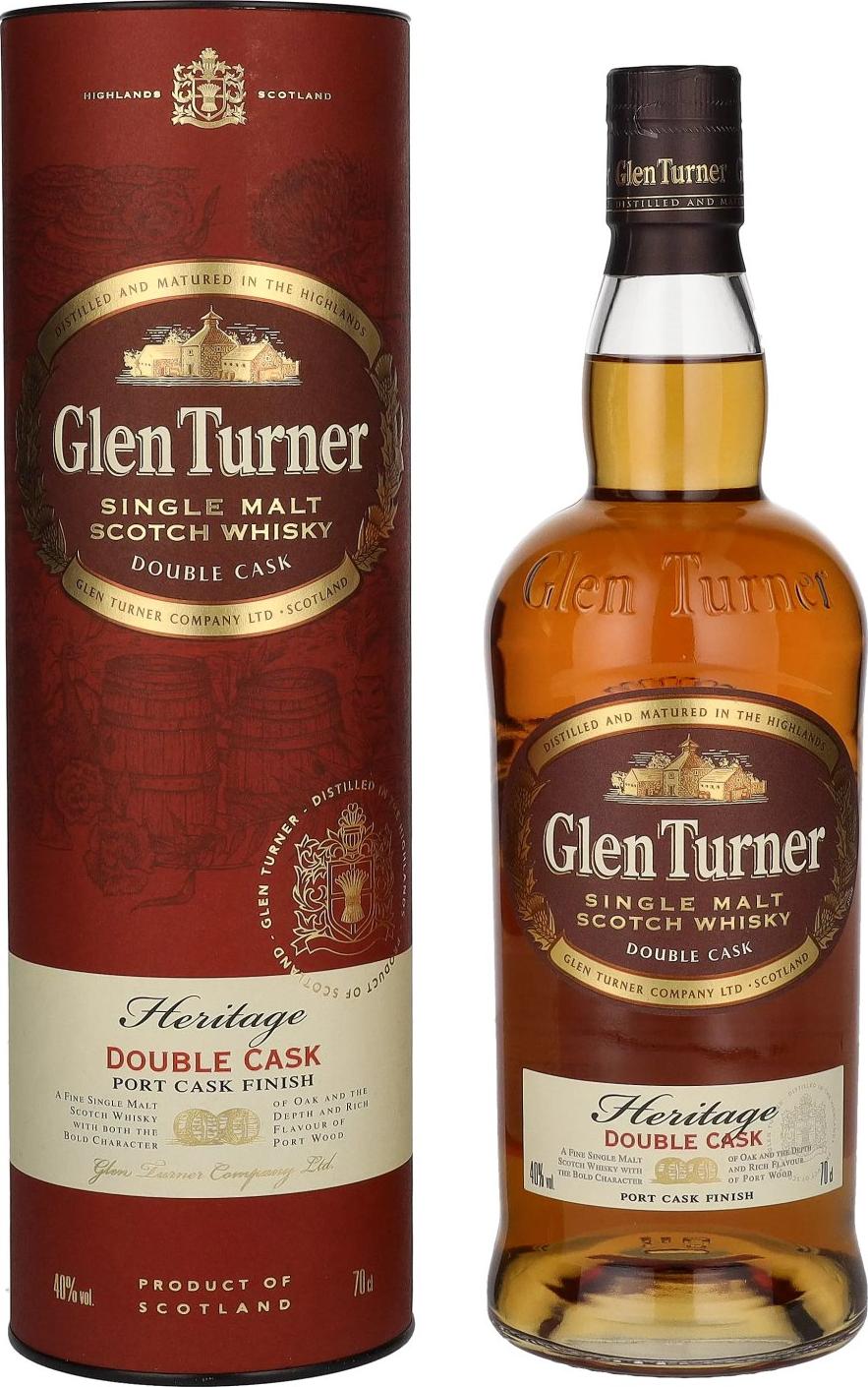 Glen Turner Heritage DOUBLE CASK Port Cask Finish 40% Vol. 0,7l