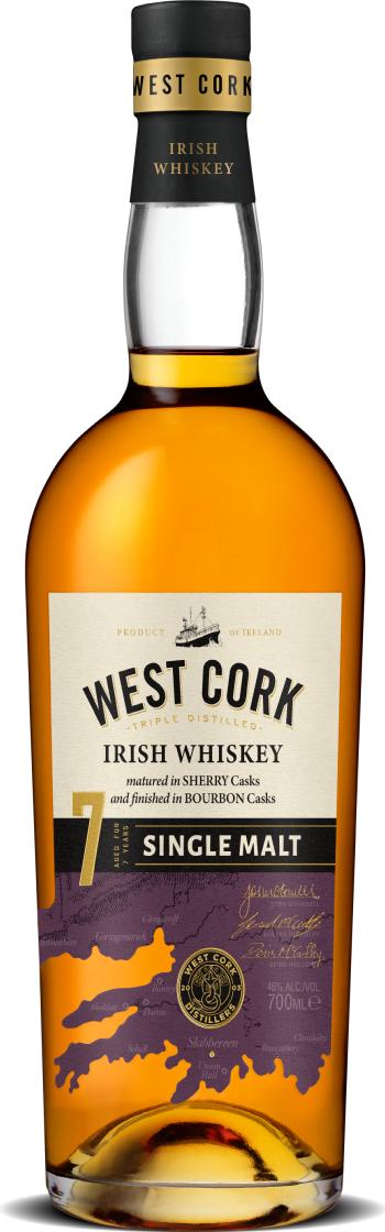West Cork 7 Year Old Single Malt Irish Whiskey 46% Vol. 0,7l