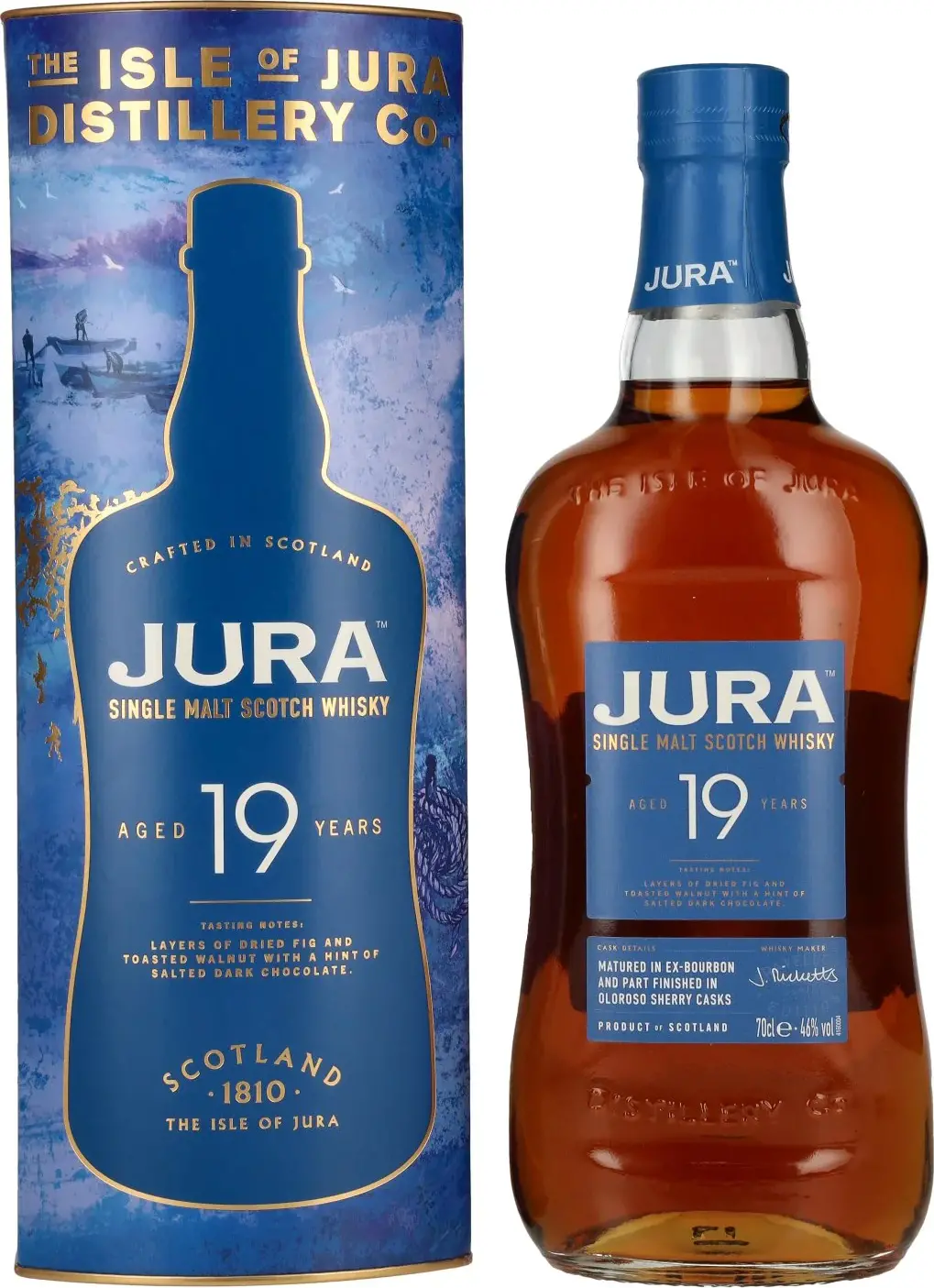 Jura 19 Years Old Single Malt Scotch Whisky 46% Vol. 0,7l in Giftbox