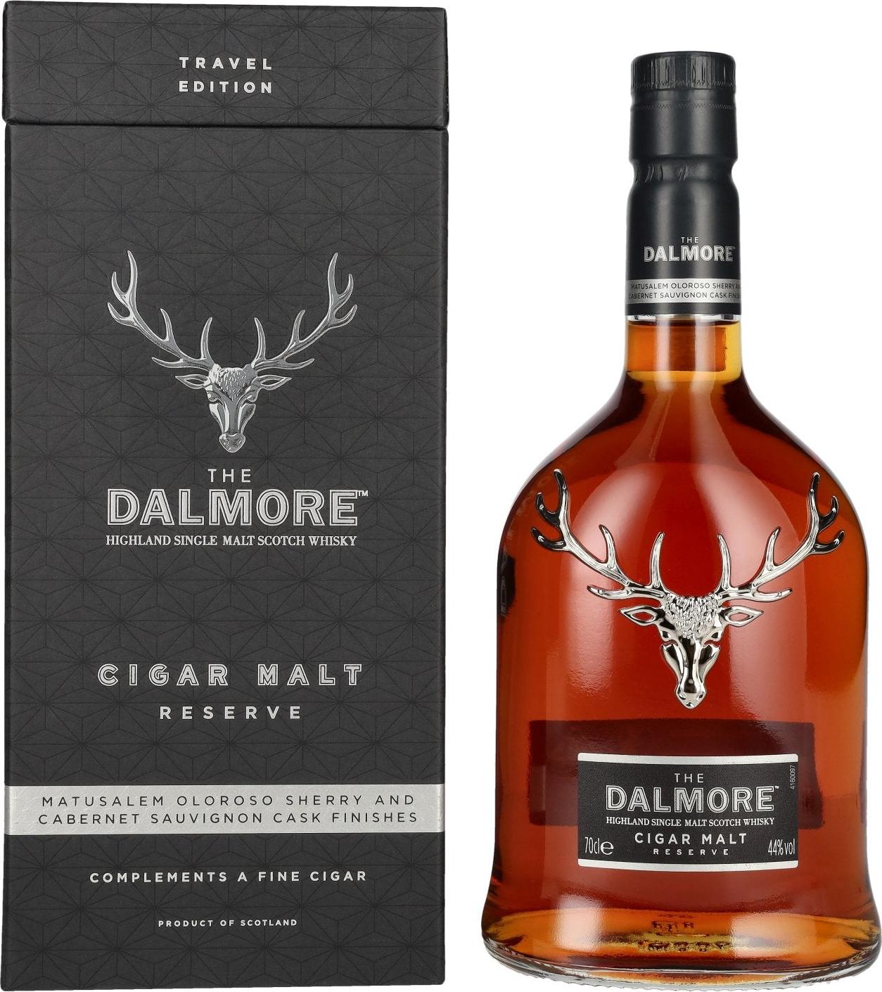 The Dalmore CIGAR MALT Reserve Highland Single Malt Scotch Whisky Travel Edition 44% Vol. 0,7l in Giftbox