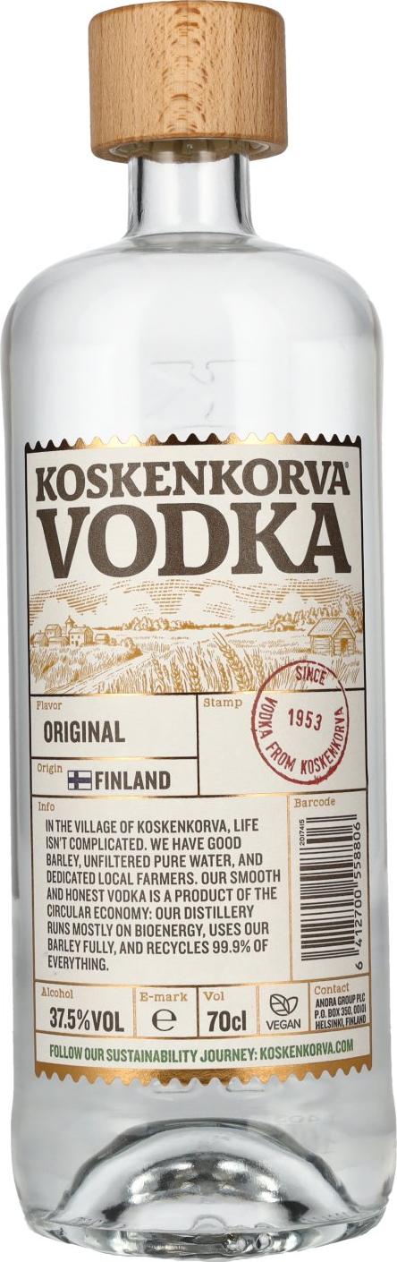 Koskenkorva Vodka ORIGINAL 37,5% Vol. 0,7l