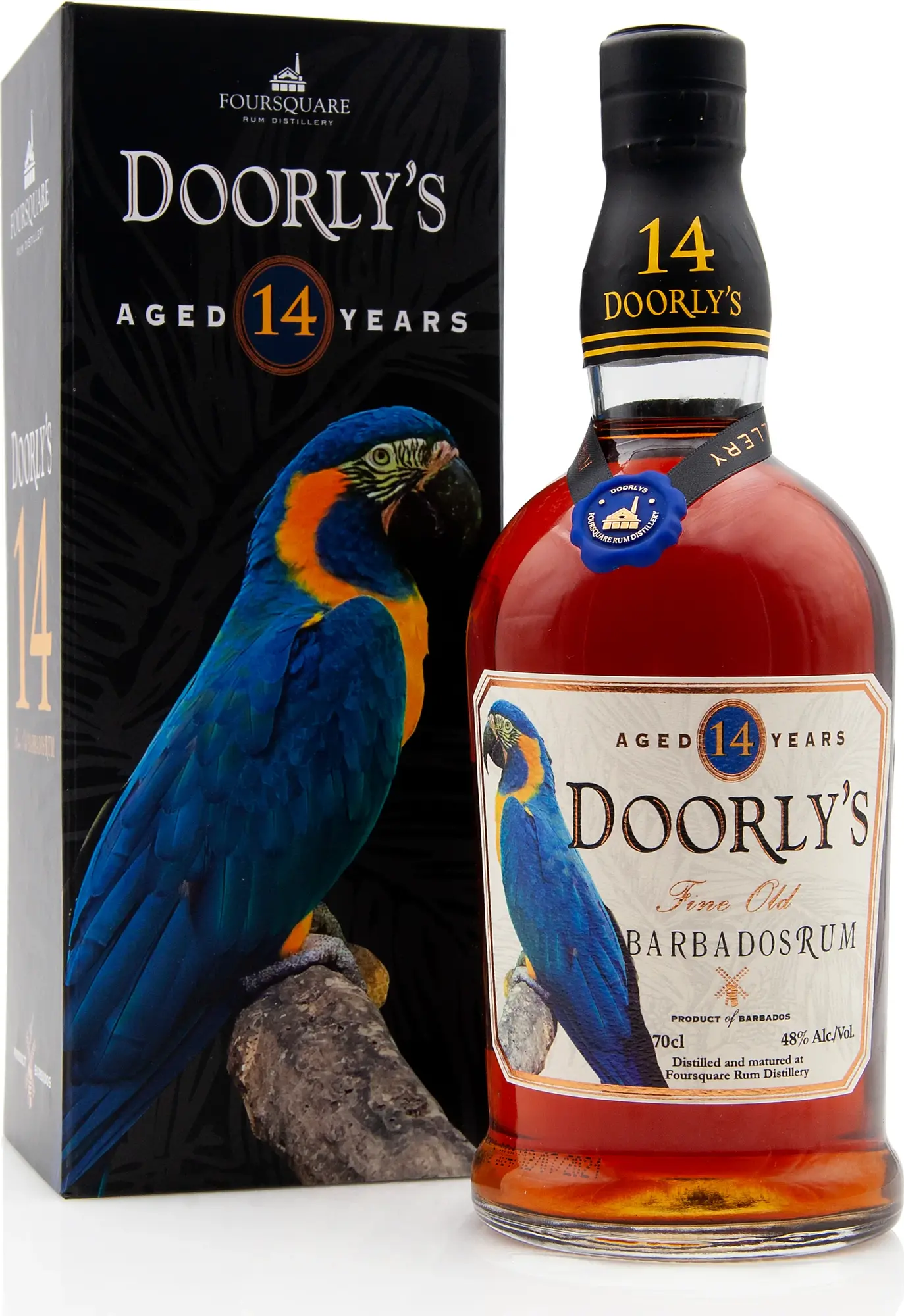 Doorly's 14 Years Old Fine Old Barbados Rum 48% Vol. 0,7l in Giftbox