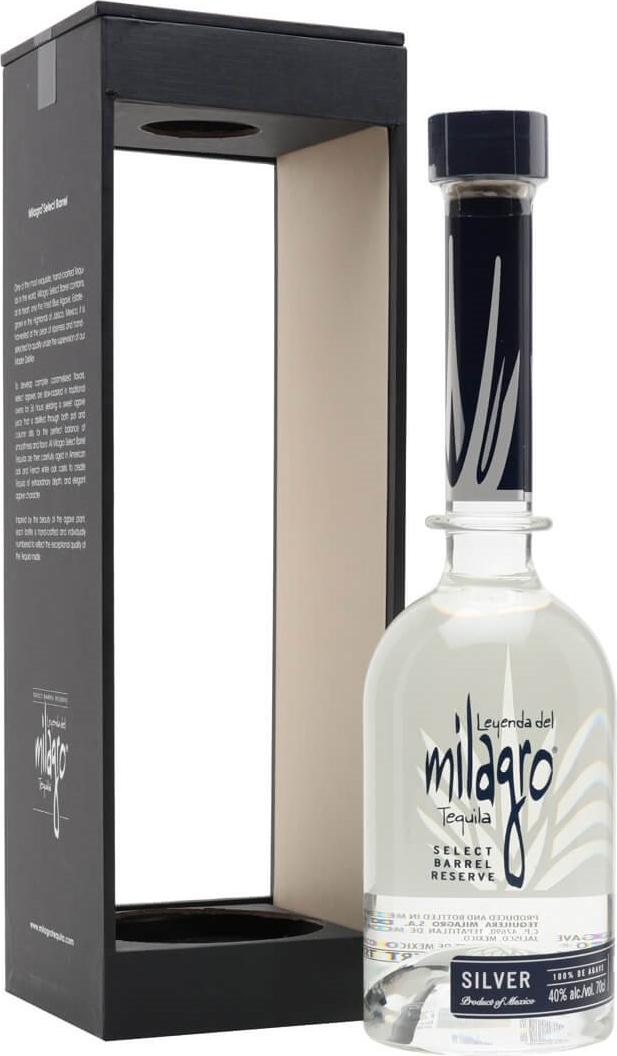Milagro Tequila Leyenda del Milagro Tequila 100% de Agave SELECT BARREL SILVER 40% Vol. 0,7l in Giftbox