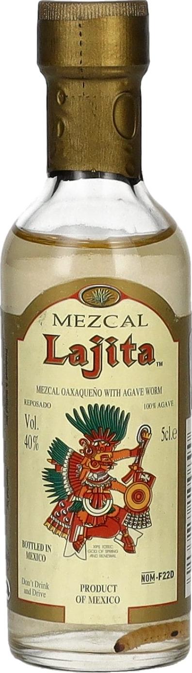 Lajita Mezcal Oaxaqueño with Agave Worm 40% Vol. 0,05l