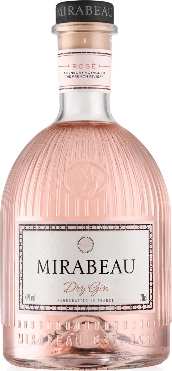 Mirabeau Dry Gin Rosé 43% Vol. 0,7l