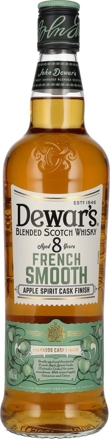 Dewar's 8 Years Old FRENCH SMOOTH Apple Spirit Cask Finish 40% Vol. 0,7l
