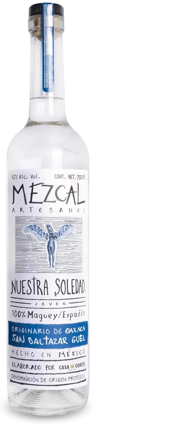 Nuestra Soledad Mezcal Joven SAN BALTAZAR GUELAVILA 47% Vol. 0,7l