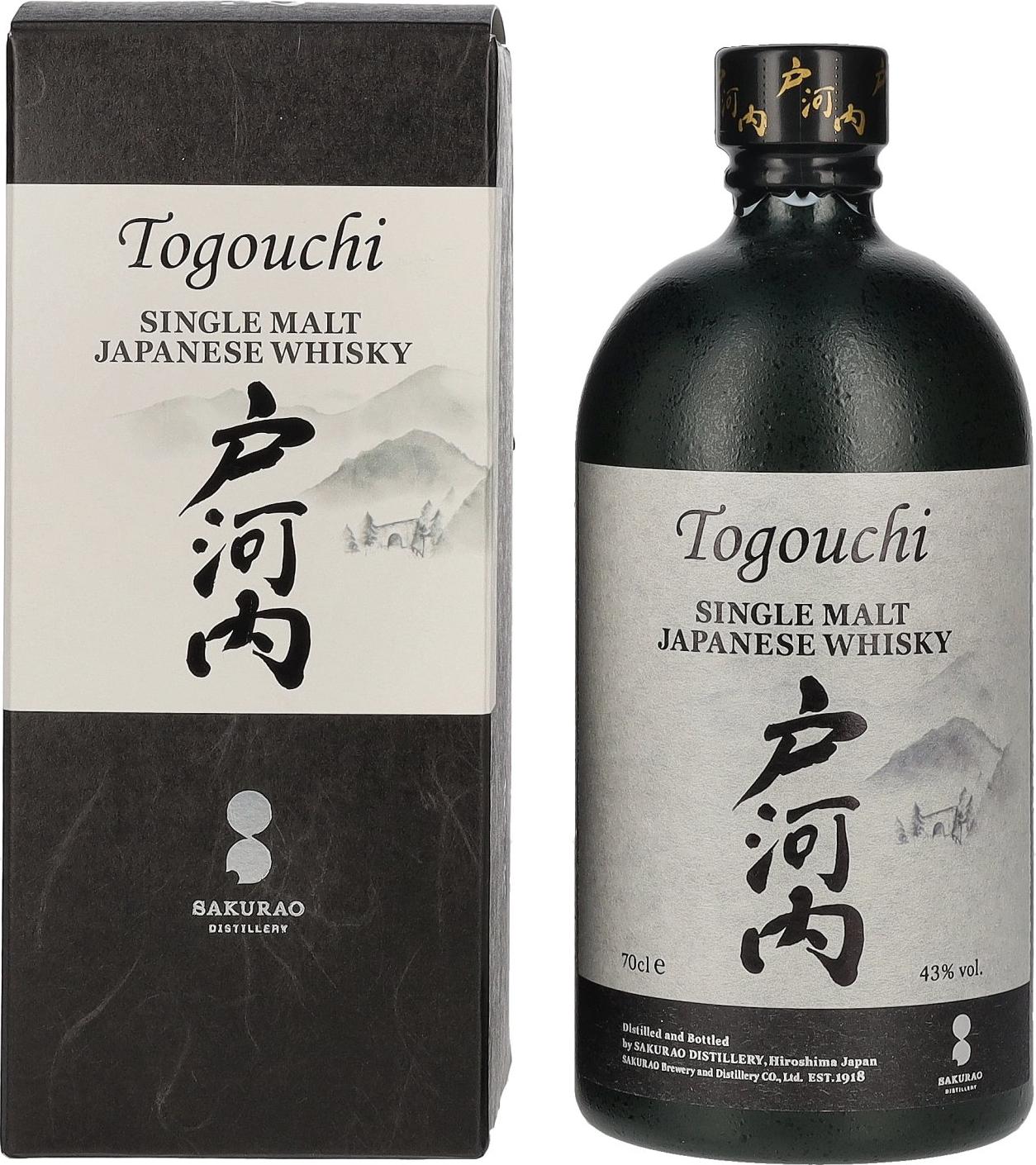 Togouchi Single Malt Japanese Whisky 43% Vol. 0,7l