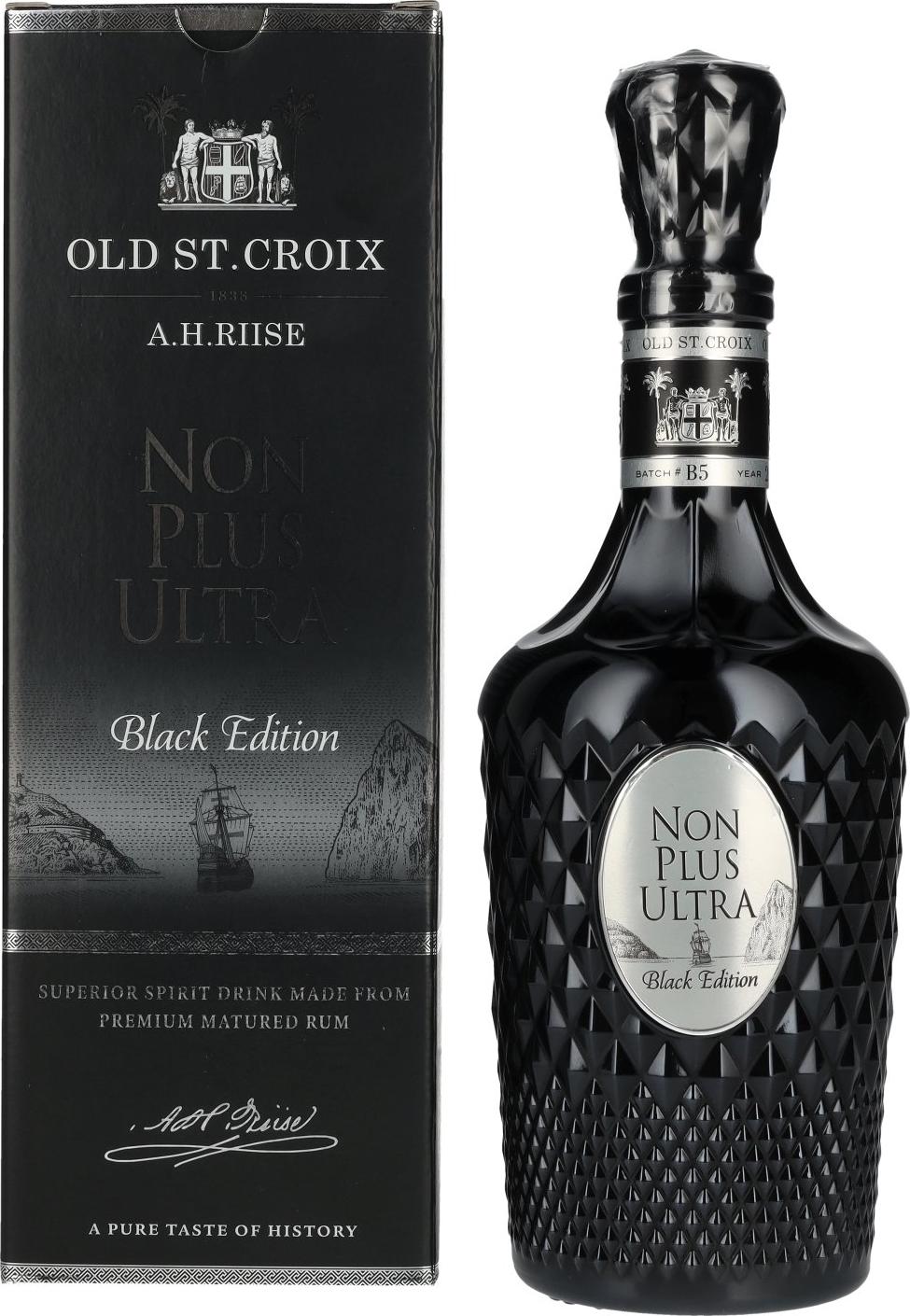 A.H. Riise / Old St. Croix NON PLUS ULTRA Black Edition 42% Vol. 0,7l in Giftbox