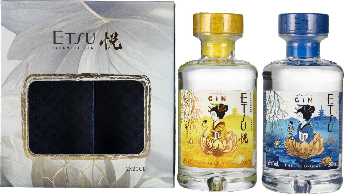 Etsu Japanese Gin Set 43% Vol. 2x0,2l in Giftbox