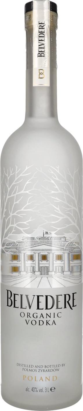 Belvedere Organic Vodka 40% Vol. 3l + LED Light