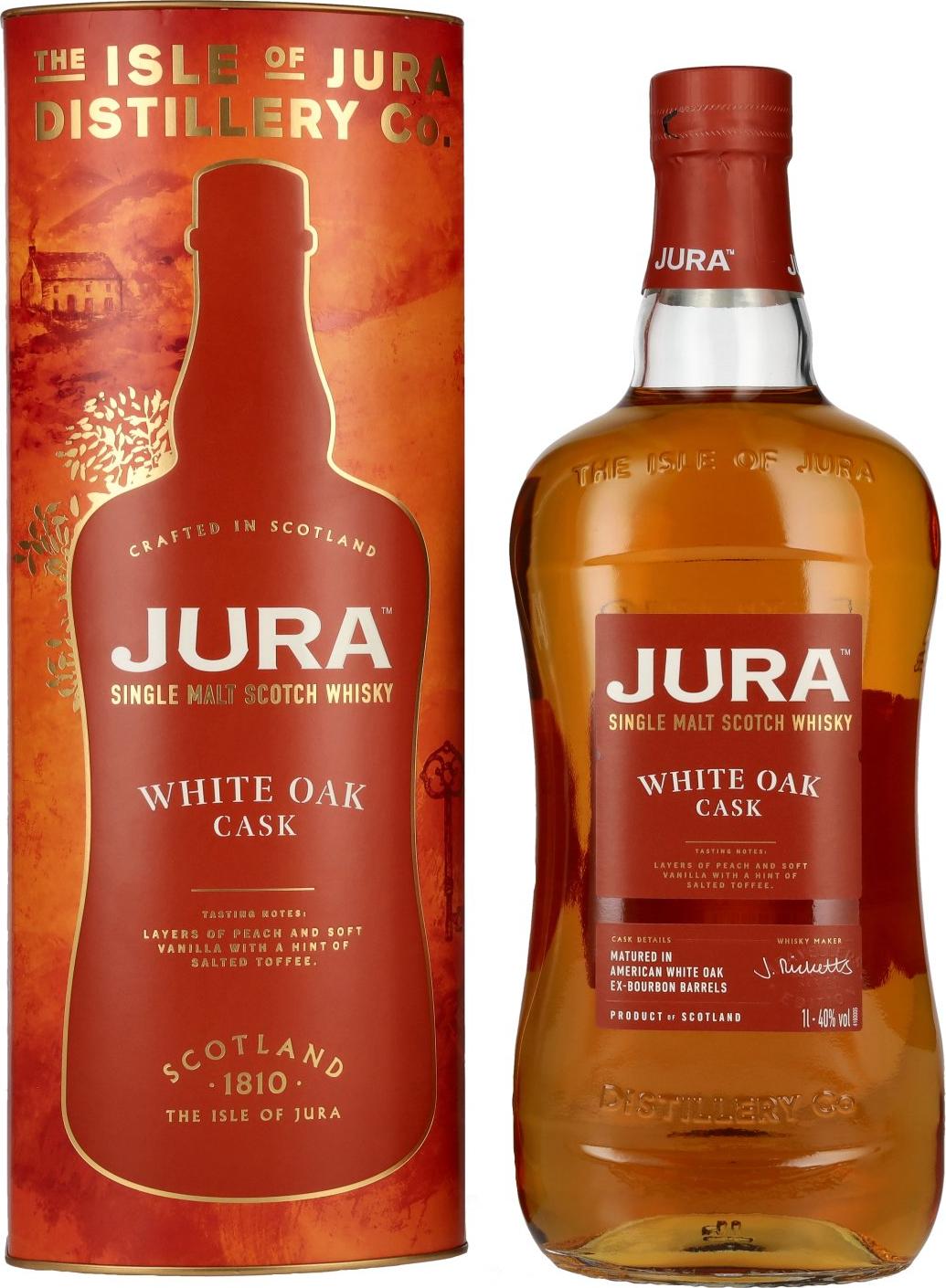 Jura White Oak Cask Single Malt Scotch Whisky 40% Vol. 1l in Giftbox