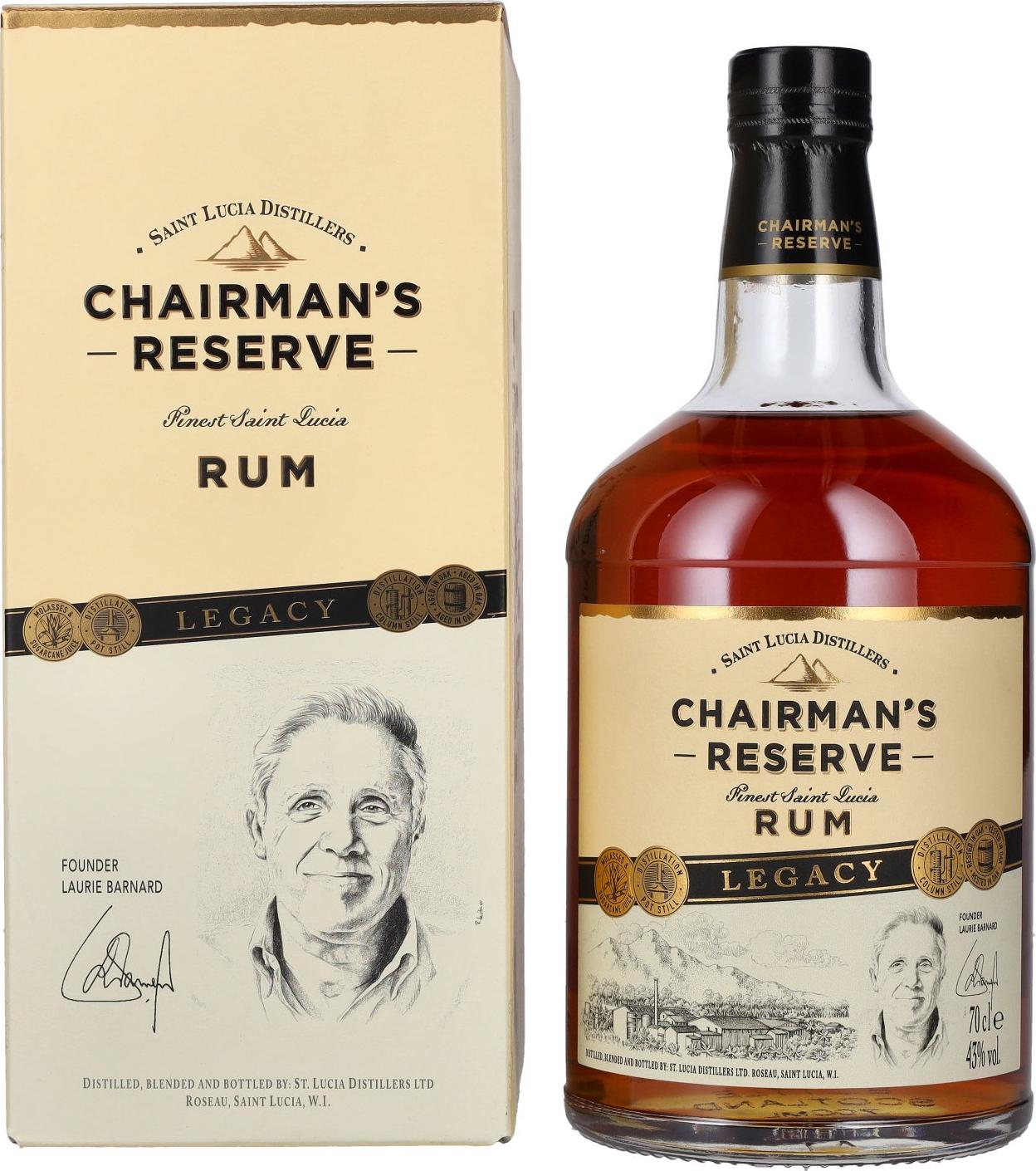 Chairman's Reserve Rum LEGACY EDITION 43% Vol. 0,7l in Giftbox