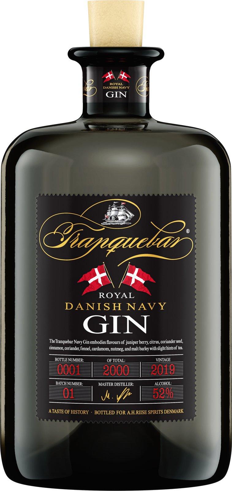 Tranquebar Royal Danish Navy Gin 52% Vol. 0.7l