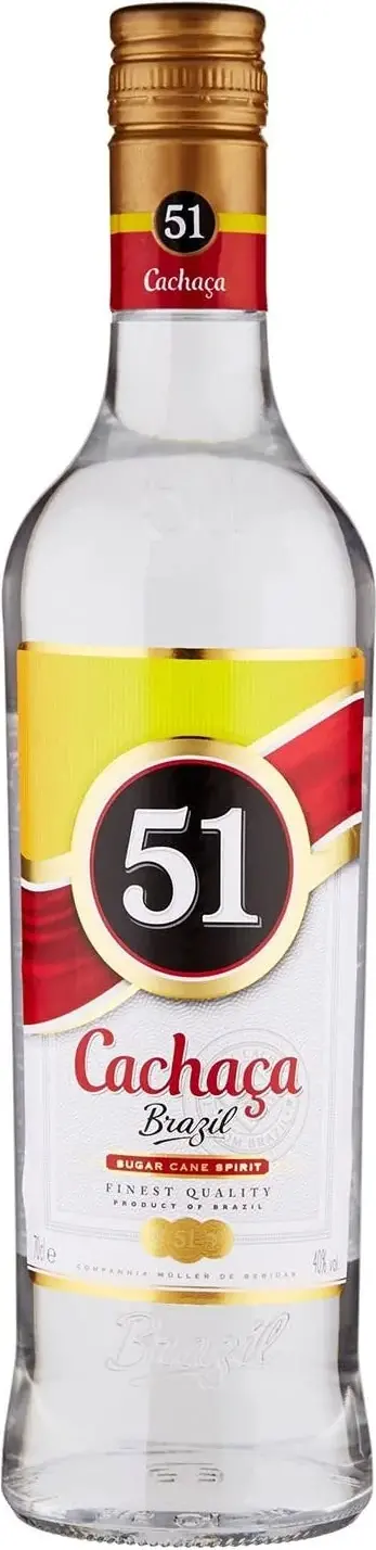 Cachaça 51 Brazil Sugar Cane Spirit 40% Vol. 0,7l