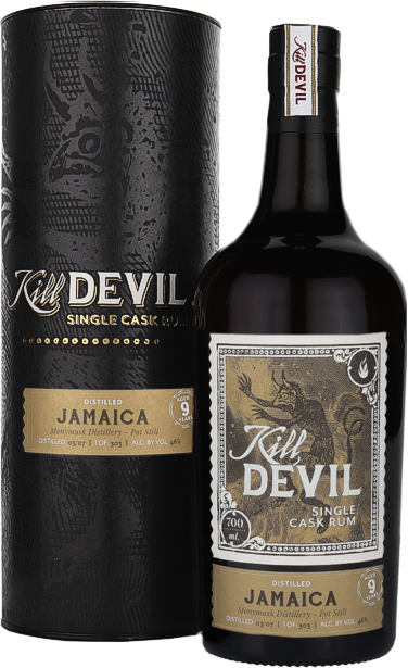 Hunter Laing Kill Devil Jamaica 9 Years Old Single Cask Rum 2007 46% Vol. 0,7l in Giftbox