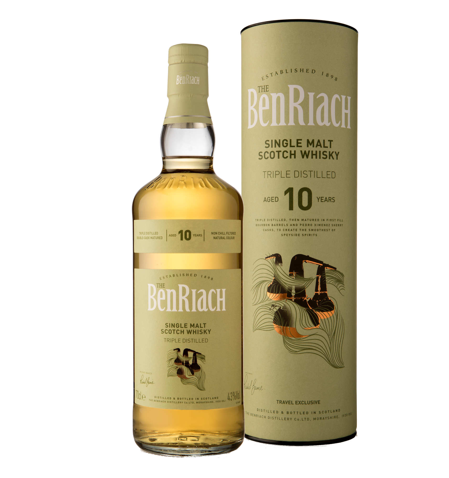 Benriach 10 Years Old Triple Distilled 43% Vol. 0,7l