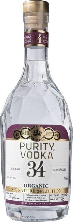 Purity SIGNATURE 34 EDITION ORGANIC VODKA 40% Vol. 0,7l