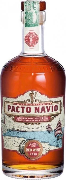 Pacto Navio Single Distillery Cuban Rum FRENCH OAK RED WINE Cask by Havana Club 40% Vol. 0,7l