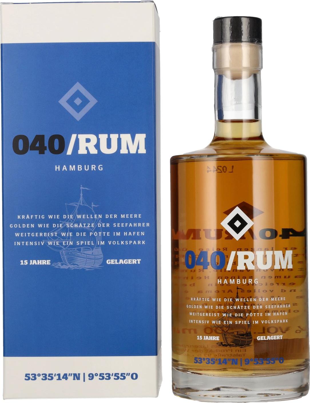 HSV 040 Hamburg Rum 40% Vol. 0,5l in Giftbox
