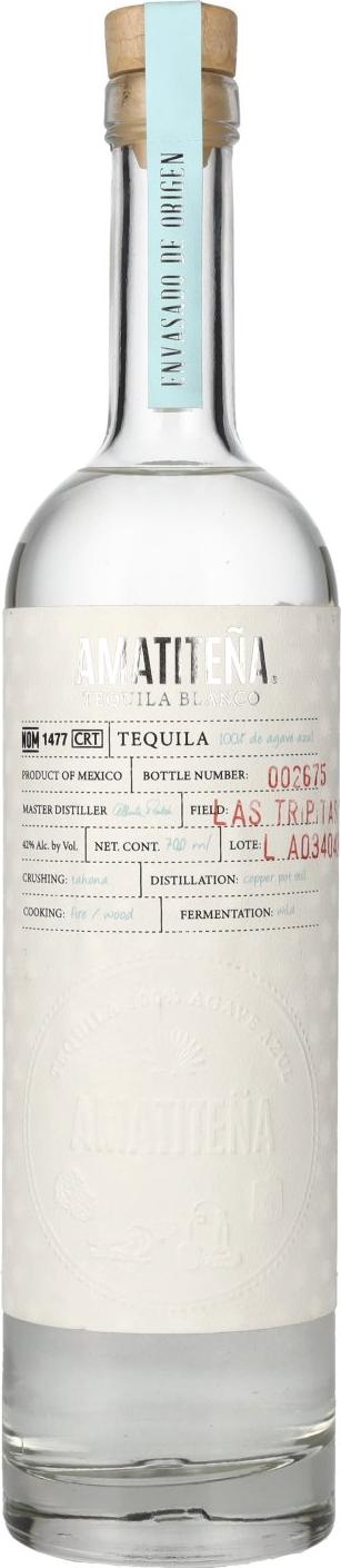 Amatiteña Tequila Blanco 100% Puro de Agave 42% Vol. 0,7l