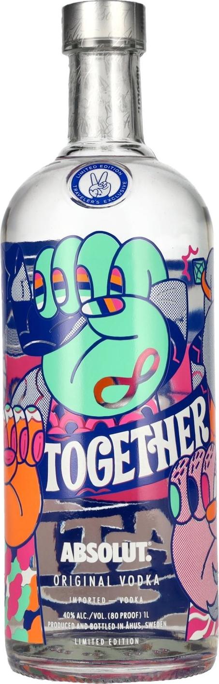 Absolut Vodka TOGETHER WE CREATE Limited Edition 40% Vol. 1l