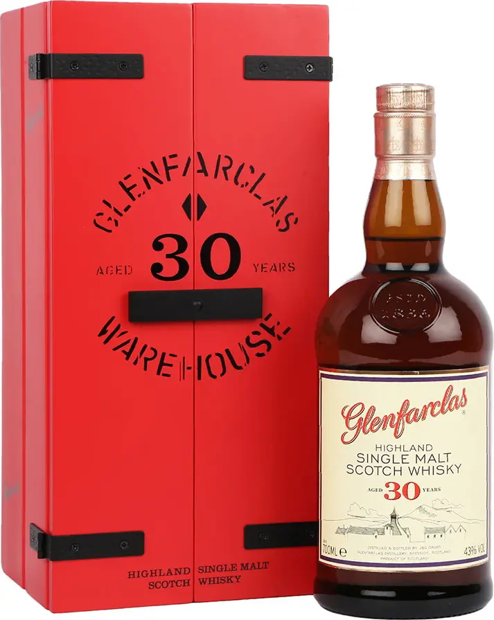 Glenfarclas 30 Years Old Highland Single Malt Scotch Whisky 43% Vol. 0,7l in Giftbox