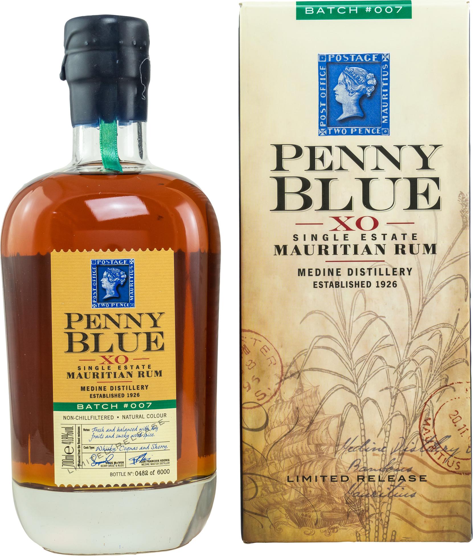 Penny Blue XO Rum Batch #007 41,8% Vol. 0,7l