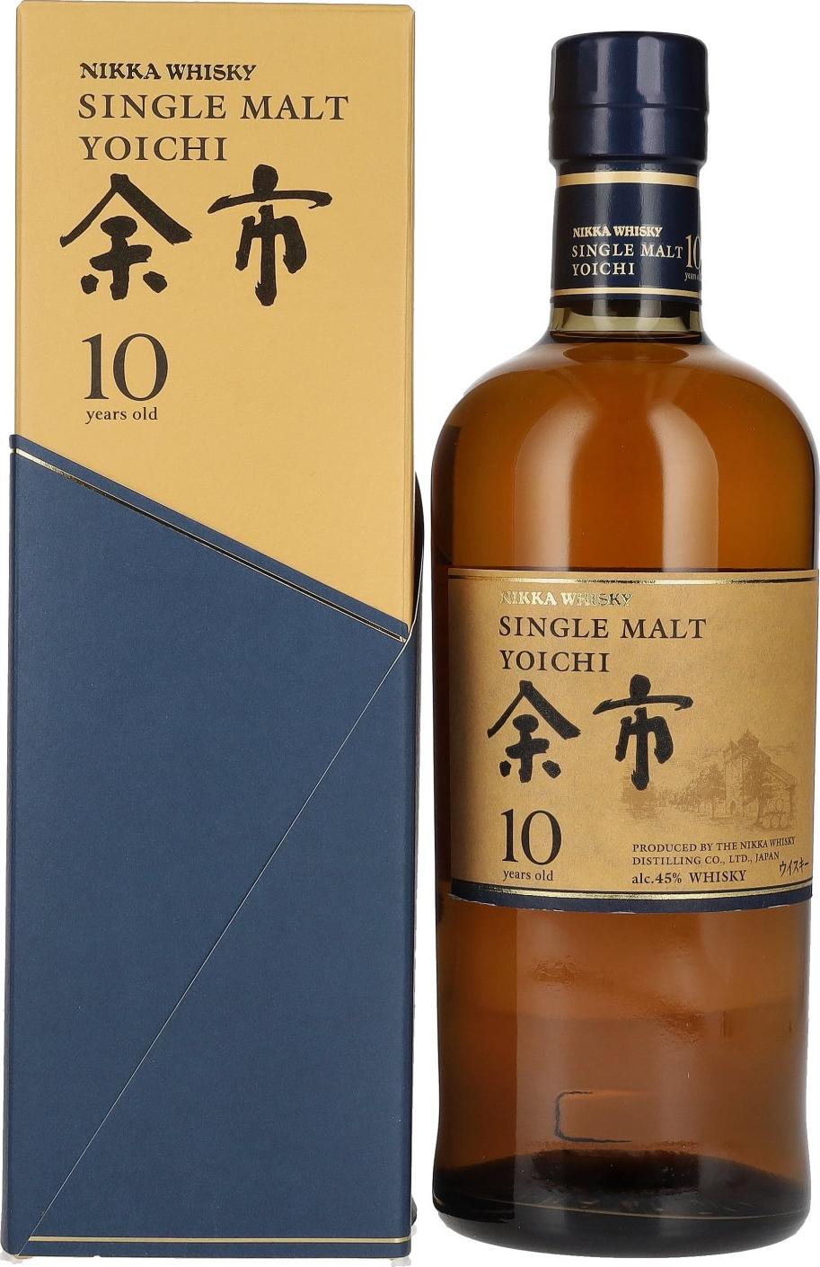 Nikka 10 Years Old Yoichi Single Malt Whisky 45% Vol. 0,7l in Giftbox