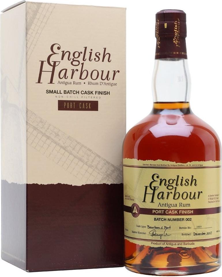 English Harbour PORT CASK FINISH Small Batch Antigua Rum 46% Vol. 0,7l in Giftbox