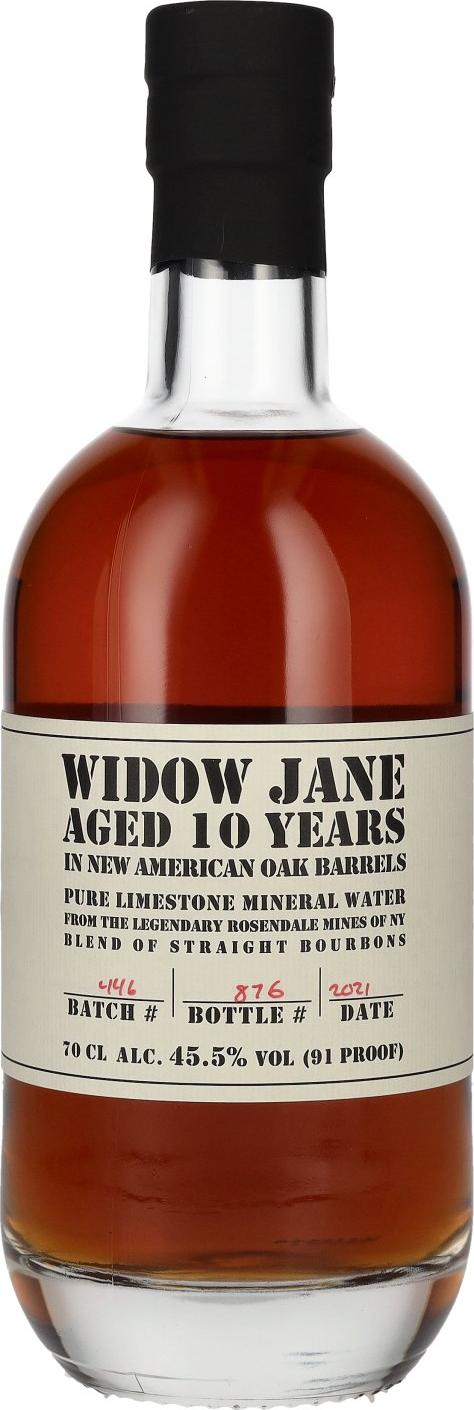Widow Jane 10 Years Old Straight Bourbon Whiskey 45,5% Vol. 0,7l