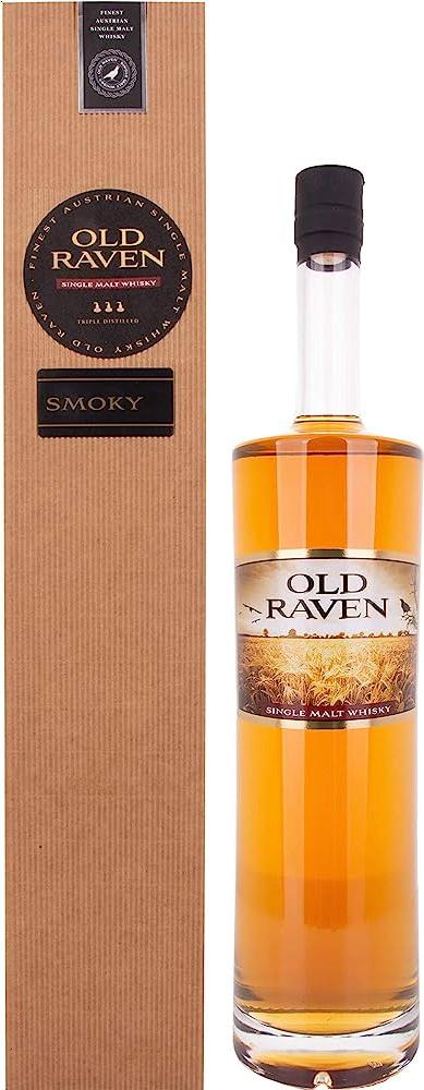 Old Raven SMOKY Triple Distilled Whisky 41,2% Vol. 1,5l in Giftbox