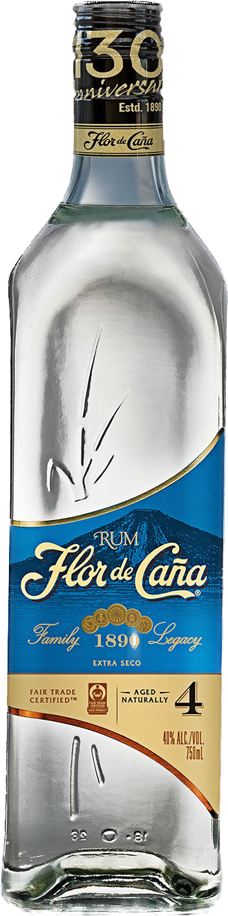 Flor de Caña 4 Year Old EXTRA SECO 40% Vol. 1l