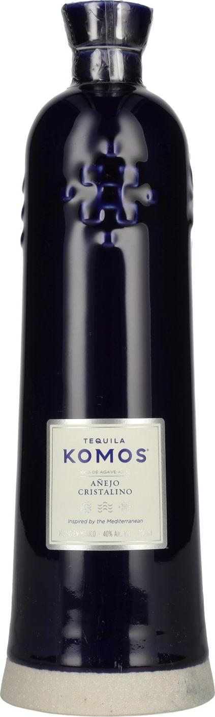 KOMOS Tequila Añejo Cristalino 100% de Agave Azul 40% Vol. 0,7l