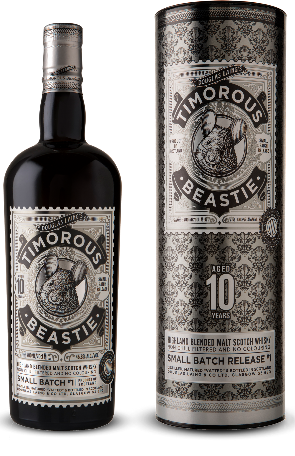 Douglas Laing TIMOROUS BEASTIE 10 Years Old Small Batch 46,8% Vol. 0,7l in Giftbox