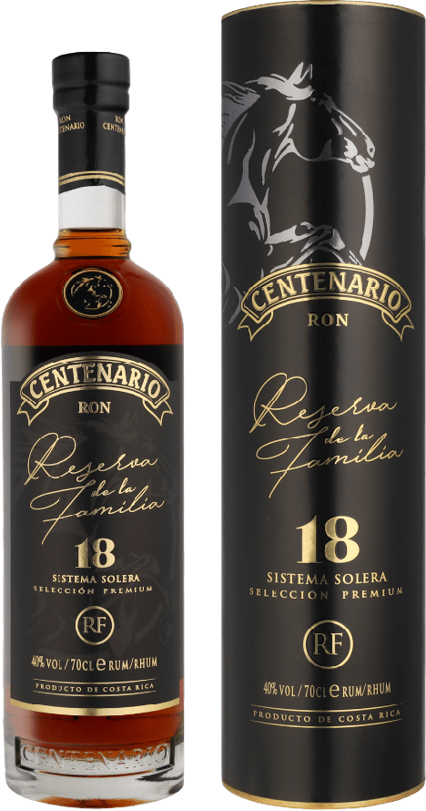 Ron Centenario RESERVA DE LA FAMILIA 18 Sistema Solera Rum 40% Vol. 0,7l in Giftbox