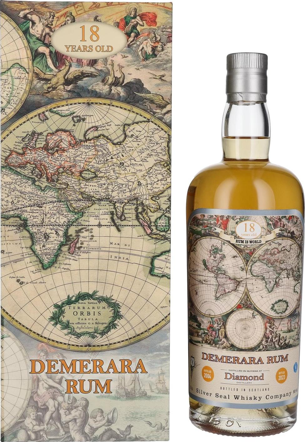 Silver Seal DEMERARA DIAMOND Rum 18 Years Old 2004 55,1% Vol. 0,7l in Giftbox