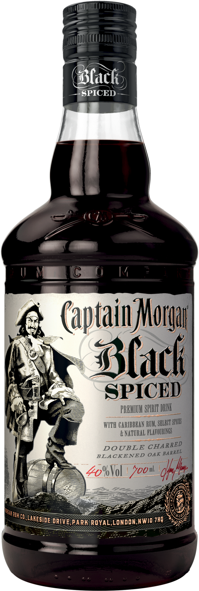 Captain Morgan Black Spiced Premium Spirit Drink 40% Vol. 1l
