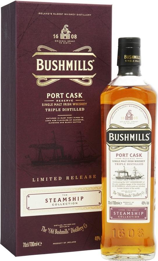 Bushmills PORT CASK Reserve The Steamship Collection 40% Vol. 0,7l