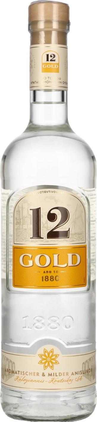 Ouzo 12 Gold 36% Vol. 0,7l