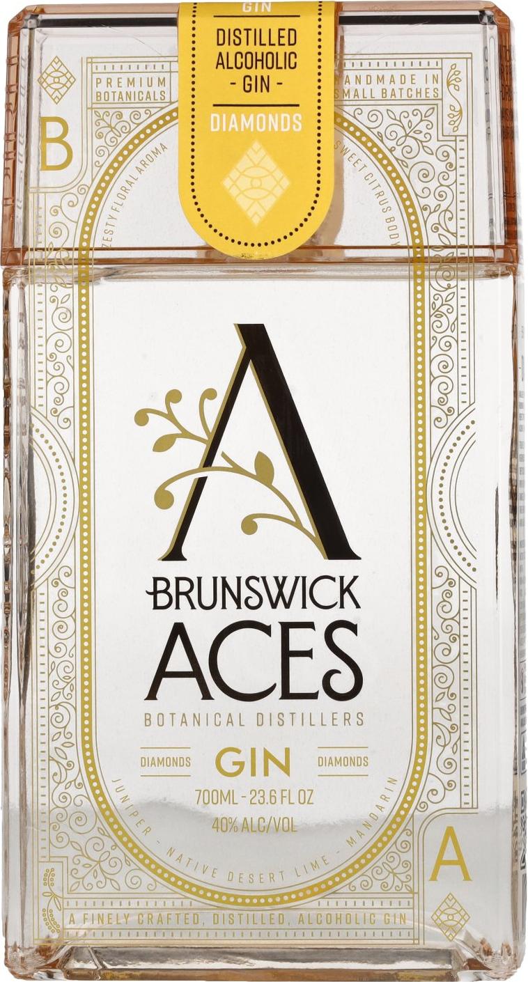 Brunswick ACES DIAMONDS Botanical Distillers Gin 40% Vol. 0,7l